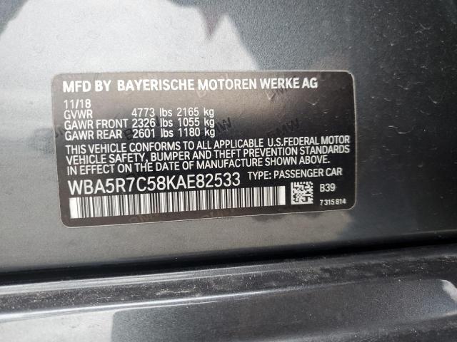2019 BMW 330XI - WBA5R7C58KAE82533