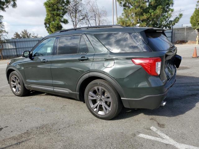 FORD EXPLORER X 2021 green  gas 1FMSK7DHXMGC24736 photo #3