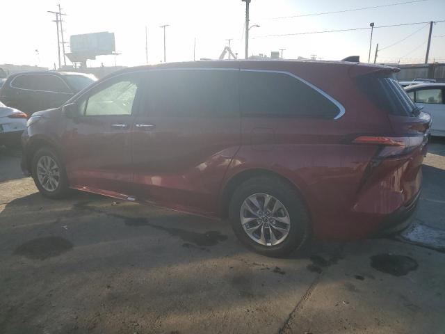 TOYOTA SIENNA XLE 2022 red  Hybrid 5TDYRKEC6NS085325 photo #3