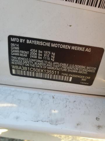 VIN WBA3B1C50EK135511 2014 BMW 3 SERIES no.12