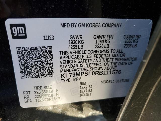 2024 CHEVROLET TRAILBLAZE - KL79MPSL0RB111576