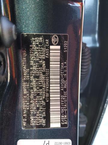 2017 TOYOTA CAMRY- SE 4T1BF1FK0HU651022