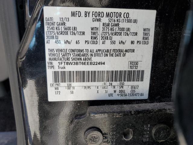 VIN 1FT8W3BT6EEB22494 2014 FORD F350 no.12