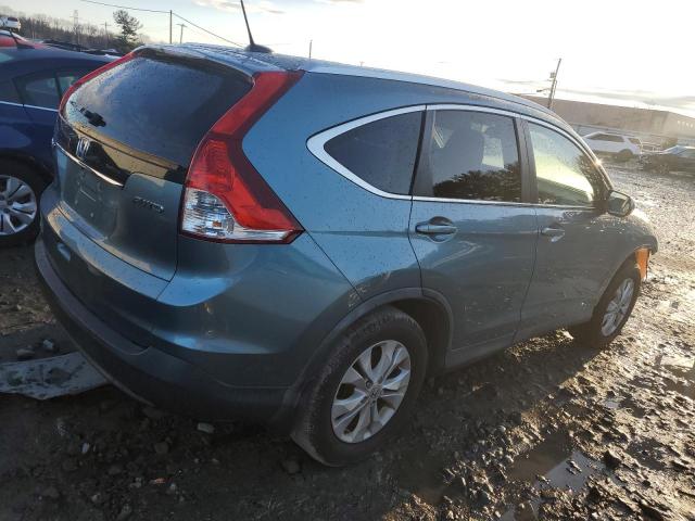 HONDA CR-V EXL 2013 blue  gas 5J6RM4H7XDL066672 photo #4