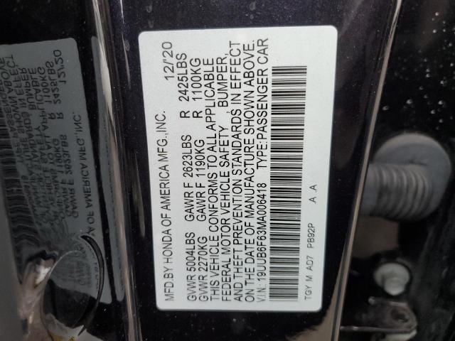 2021 ACURA TLX ADVANC 19UUB6F63MA006418