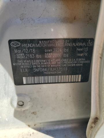 VIN 5NPD84LF8JH335111 2018 HYUNDAI ELANTRA no.12