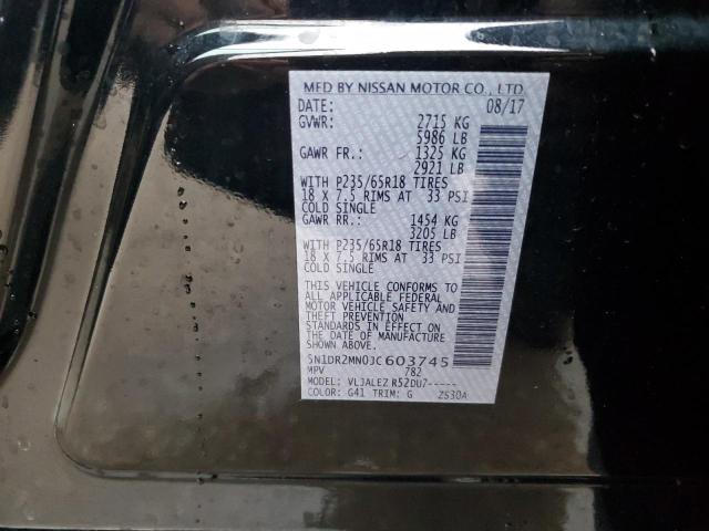 2018 NISSAN PATHFINDER - 5N1DR2MN0JC603745
