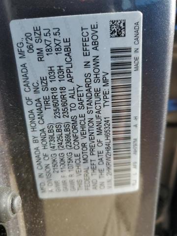 VIN 2HKRW2H84LH653241 2020 HONDA CRV no.13