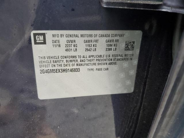 2017 BUICK REGAL 2G4GM5EX3H9146833