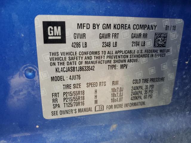 2018 BUICK ENCORE PRE - KL4CJASB1JB633542