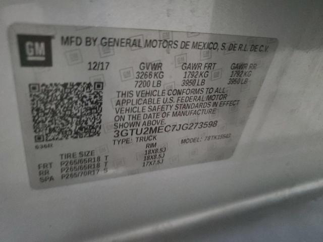 2018 GMC SIERRA K15 - 3GTU2MEC7JG273598