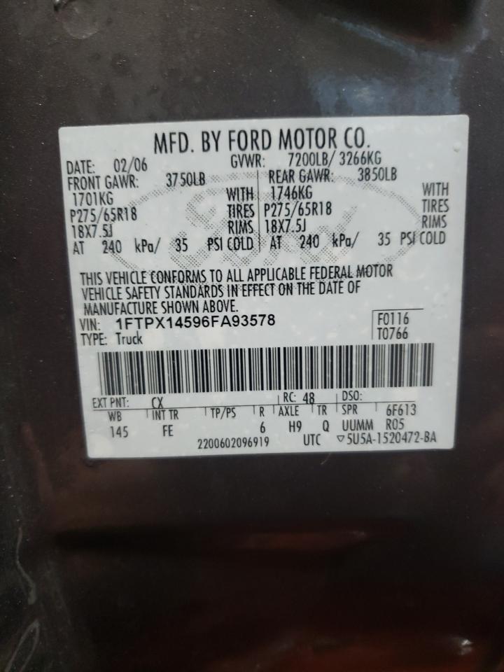 Lot #3025867557 2006 FORD F150