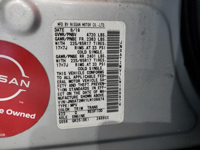 2020 NISSAN ROGUE S - JN8AT2MV1LW109974