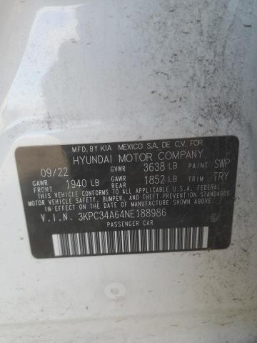 2022 HYUNDAI ACCENT LIM - 3KPC34A64NE188986