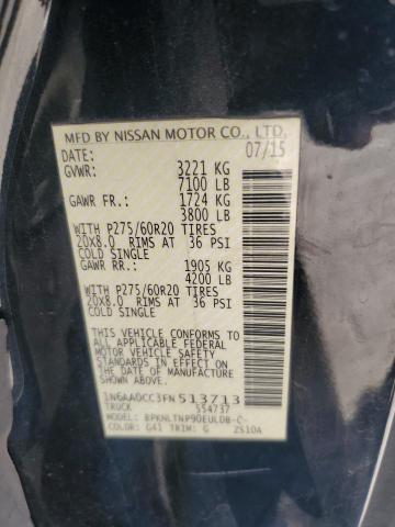 2015 NISSAN TITAN S - 1N6AA0CC3FN513713