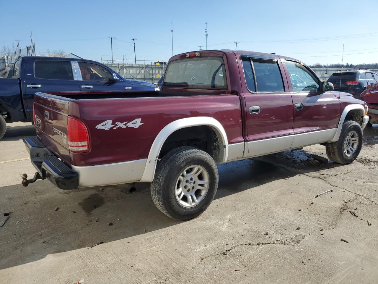 Lot #3033299817 2003 DODGE DAKOTA QUA