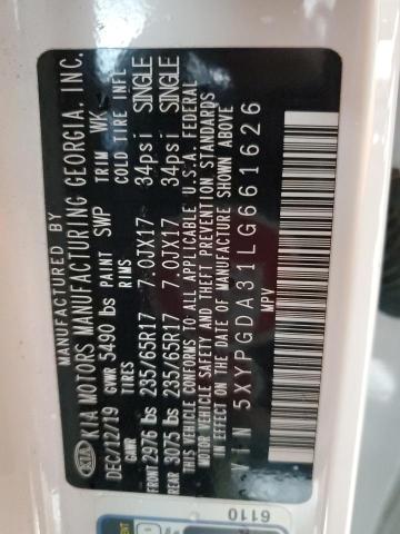 2020 KIA SORENTO L - 5XYPGDA31LG661626