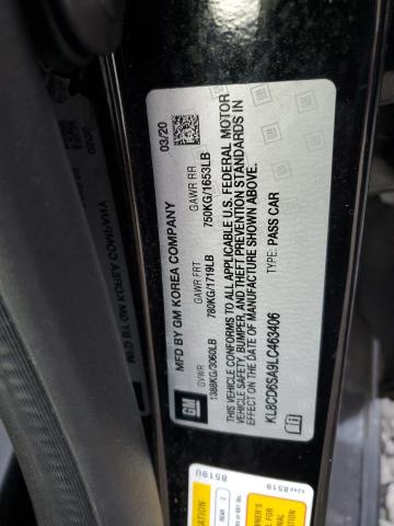 2020 CHEVROLET SPARK 1LT - KL8CD6SA9LC463406