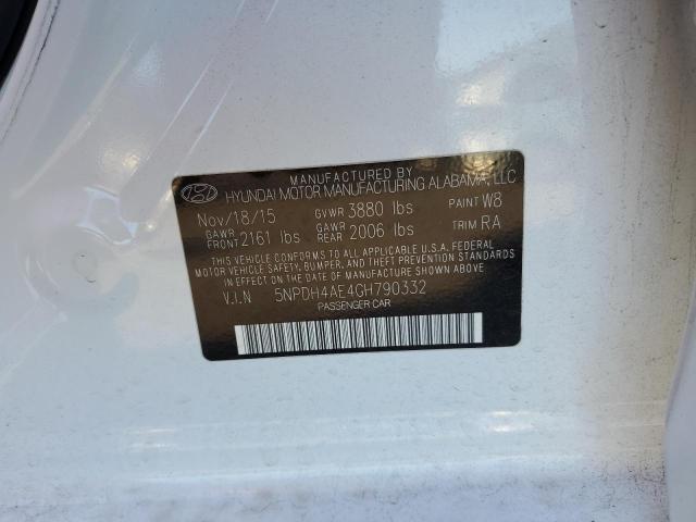 2016 HYUNDAI ELANTRA SE - 5NPDH4AE4GH790332