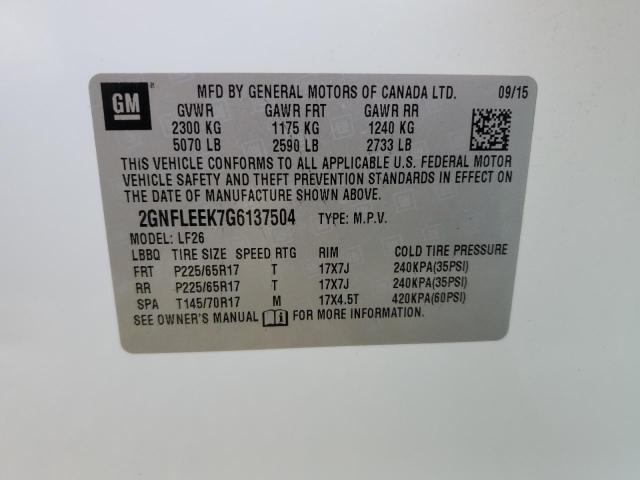 2016 CHEVROLET EQUINOX LS - 2GNFLEEK7G6137504