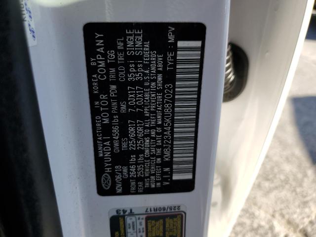 2019 HYUNDAI TUCSON SE KM8J23A45KU887023