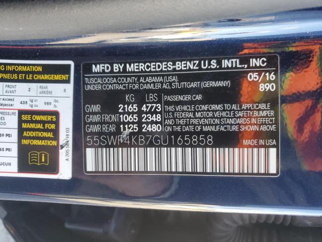 2016 MERCEDES-BENZ C 300 4MAT - 55SWF4KB7GU165858