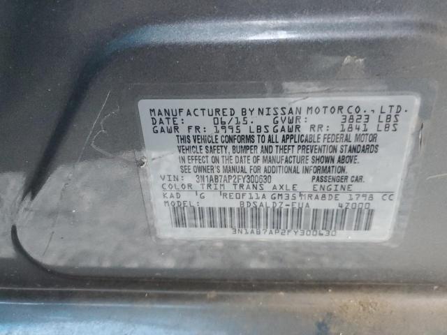 2015 NISSAN SENTRA S - 3N1AB7AP2FY300630