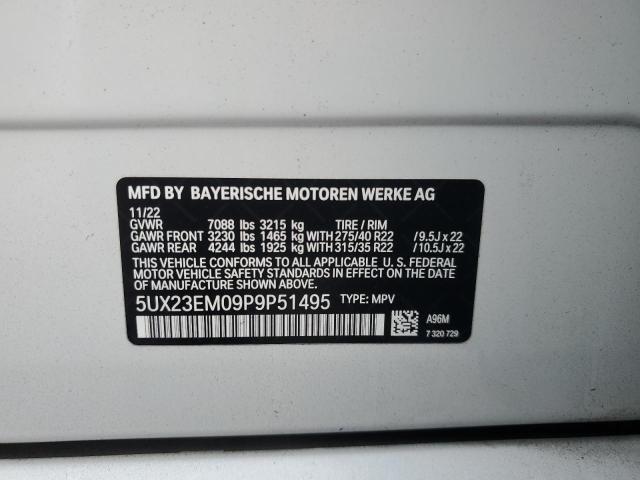 VIN 5UX23EM09P9P51495 2023 BMW X7 no.13