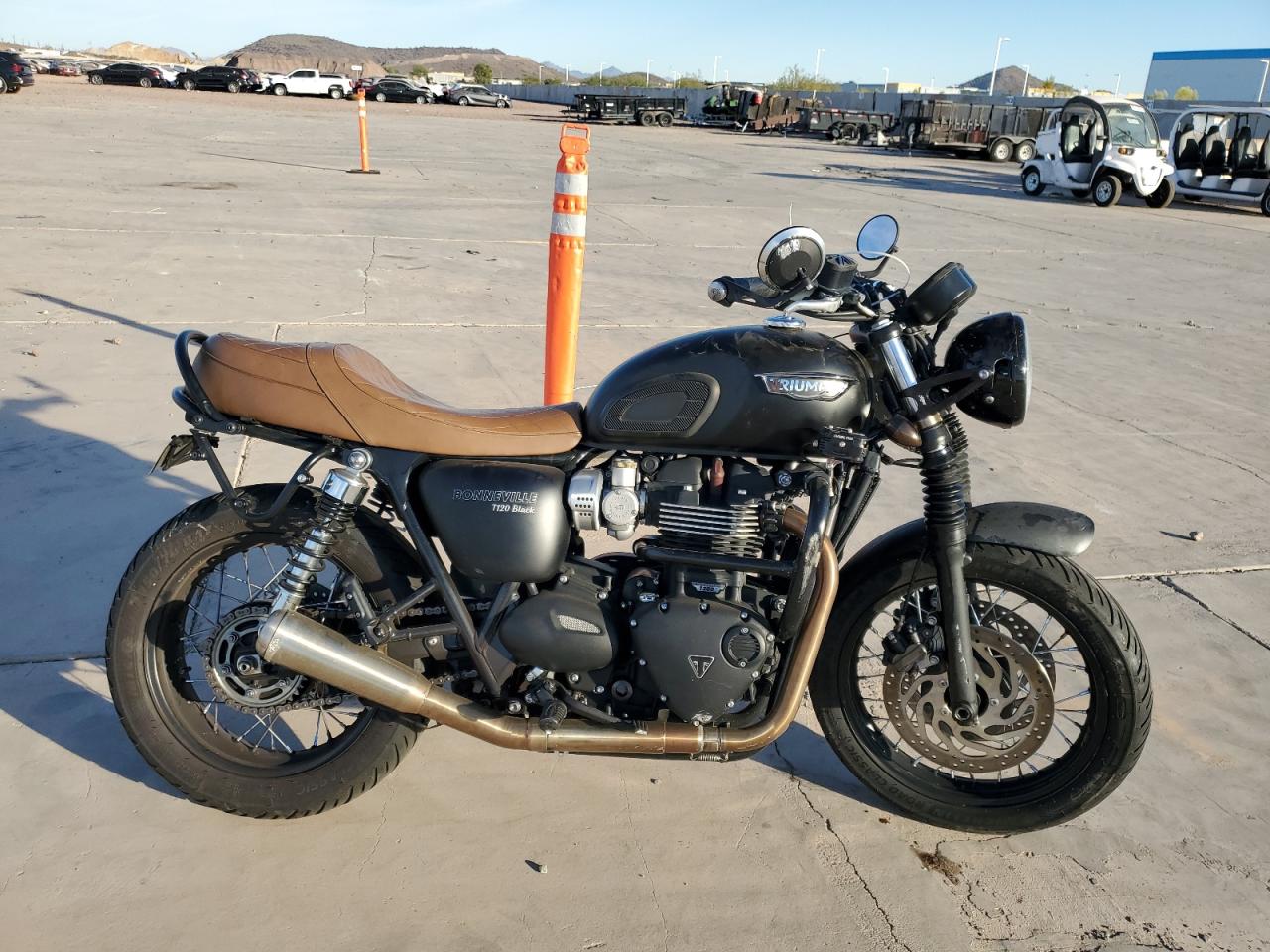  Salvage Triumph Motorcycle Bonneville