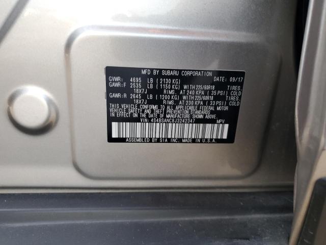 2018 SUBARU OUTBACK 2. - 4S4BSANC8J3242347