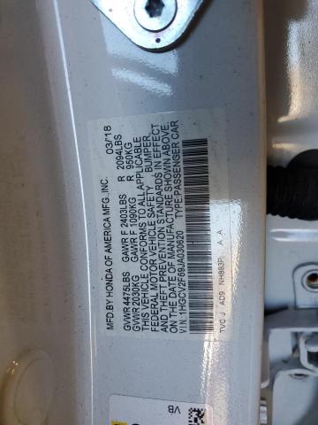 2018 HONDA ACCORD EXL - 1HGCV2F69JA030620
