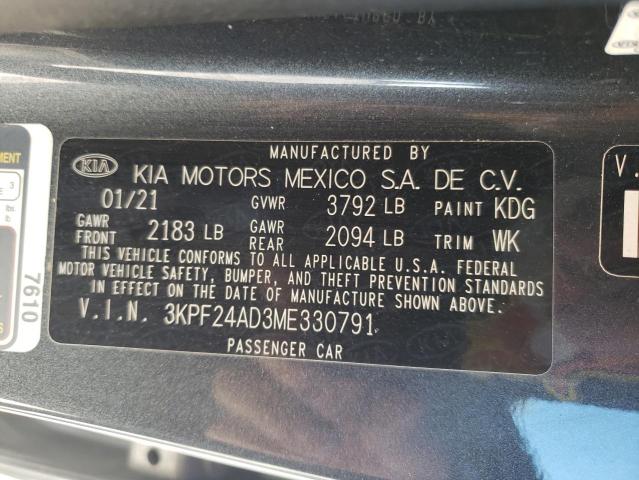 2021 KIA FORTE FE - 3KPF24AD3ME330791