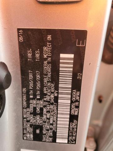 2016 TOYOTA 4RUNNER SR - JTEBU5JRXG5369917