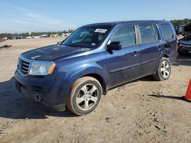 HONDA PILOT EXL 2013 blue  gas 5FNYF3H58DB029546 photo #1