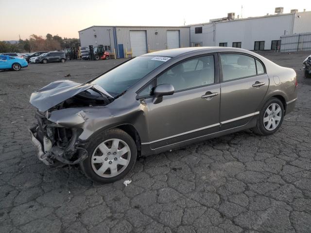 HONDA CIVIC LX 2007 gray  gas 1HGFA16597L083177 photo #1