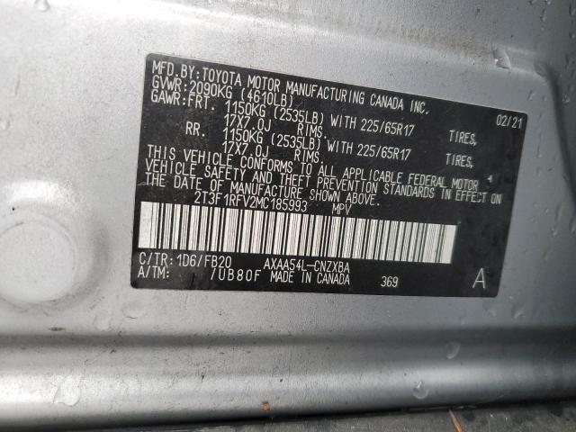 2021 TOYOTA RAV4 LE - 2T3F1RFV2MC185993
