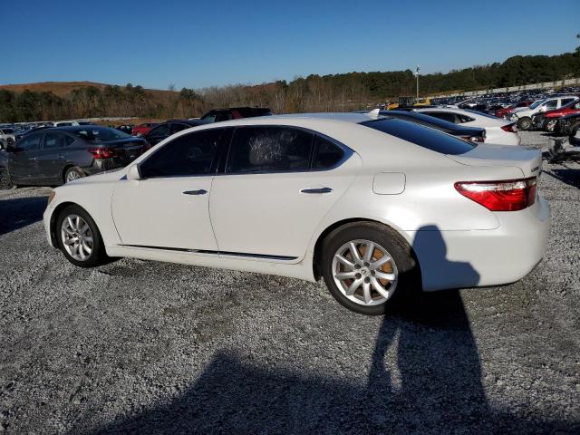 LEXUS LS 460L 2007 white  gas JTHGL46F575003187 photo #3