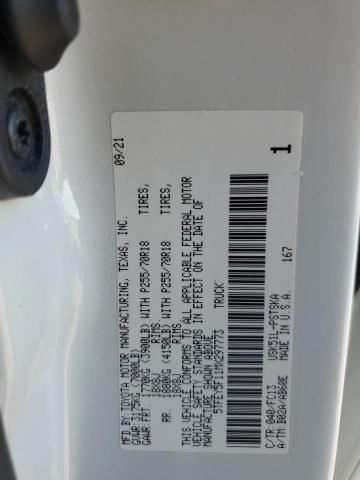 2021 TOYOTA TUNDRA CRE - 5TFEY5F11MX297773