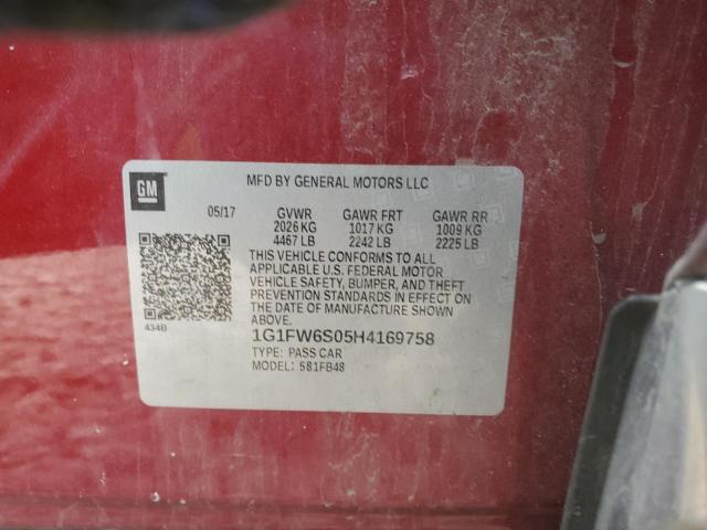 2017 CHEVROLET BOLT EV LT 1G1FW6S05H4169758