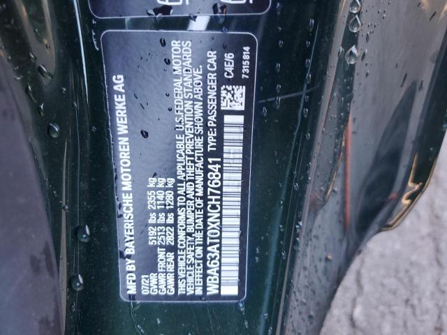 2022 BMW M440XI WBA63AT0XNCH76841