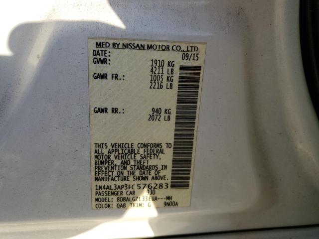 2015 NISSAN ALTIMA 2.5 - 1N4AL3AP3FC576283