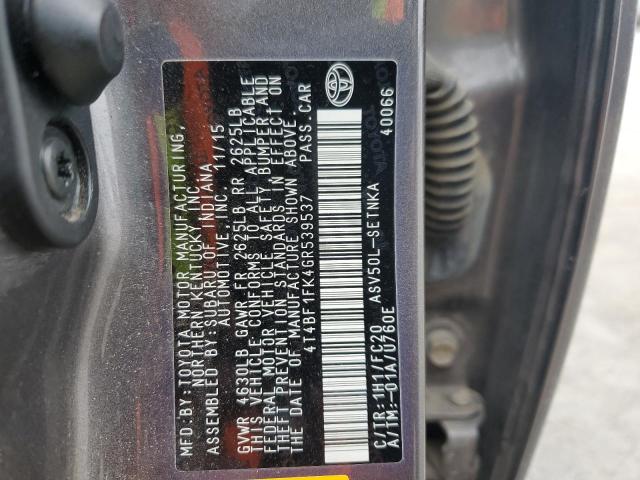 2016 TOYOTA CAMRY LE - 4T4BF1FK4GR539537