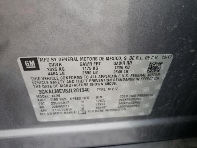 2018 GMC TERRAIN SL - 3GKALMEV8JL201340