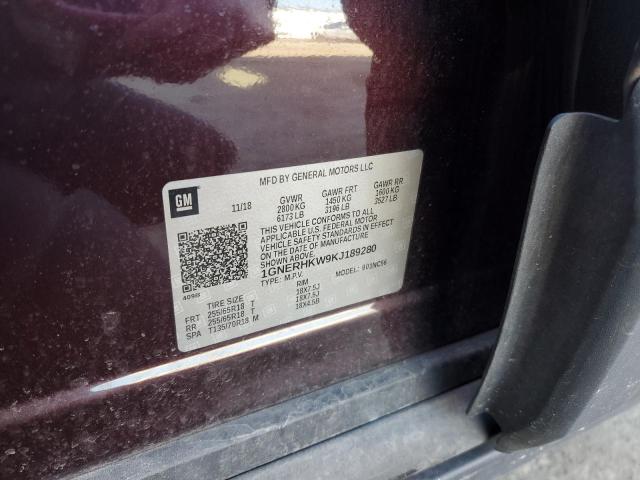 2019 CHEVROLET TRAVERSE L - 1GNERHKW9KJ189280