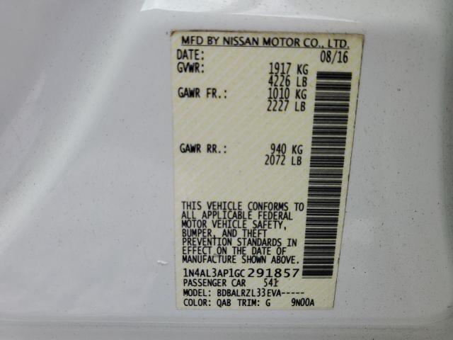 VIN 1N4AL3AP1GC291857 2016 NISSAN ALTIMA no.13