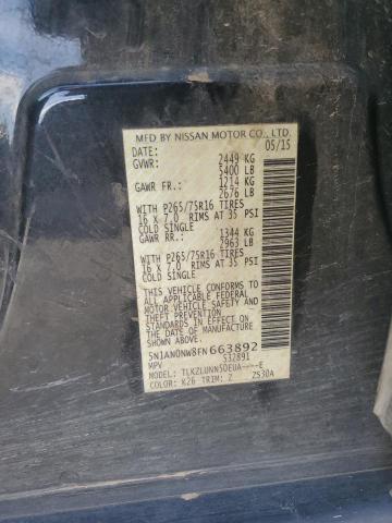 2015 NISSAN XTERRA X 5N1AN0NW8FN663892