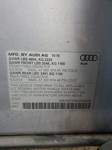 VIN WA1GFCFS6GR008465 2016 AUDI Q3 no.13