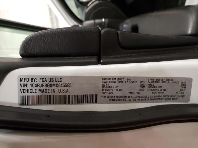 2021 JEEP GRAND CHER - 1C4RJFBG8MC645565