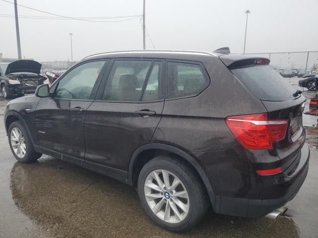 BMW X3 XDRIVE2 2016 brown 4dr spor gas 5UXWX9C55G0D82653 photo #3