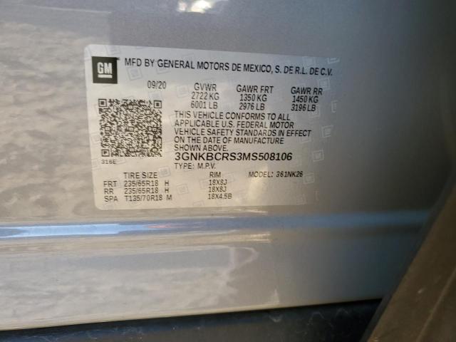 2021 CHEVROLET BLAZER 2LT - 3GNKBCRS3MS508106